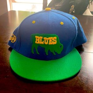 Stall & Dean Buffalo Blues Baseball Flat Bill Hat